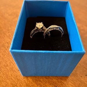 Verragio Parisian Engagement Ring/Band-14k WG-1.30 Carat Stone! Size 7 sizeable